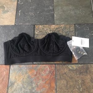 NWT Black lace Lively strapless bra size 34B